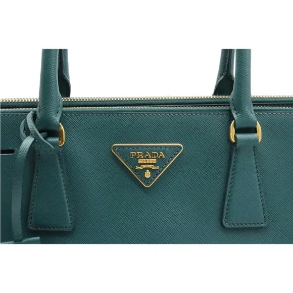 LIKE NEW PRADA Saffiano Leather Medium Bauletto Bag Certified Authentic - Picture 4 of 10